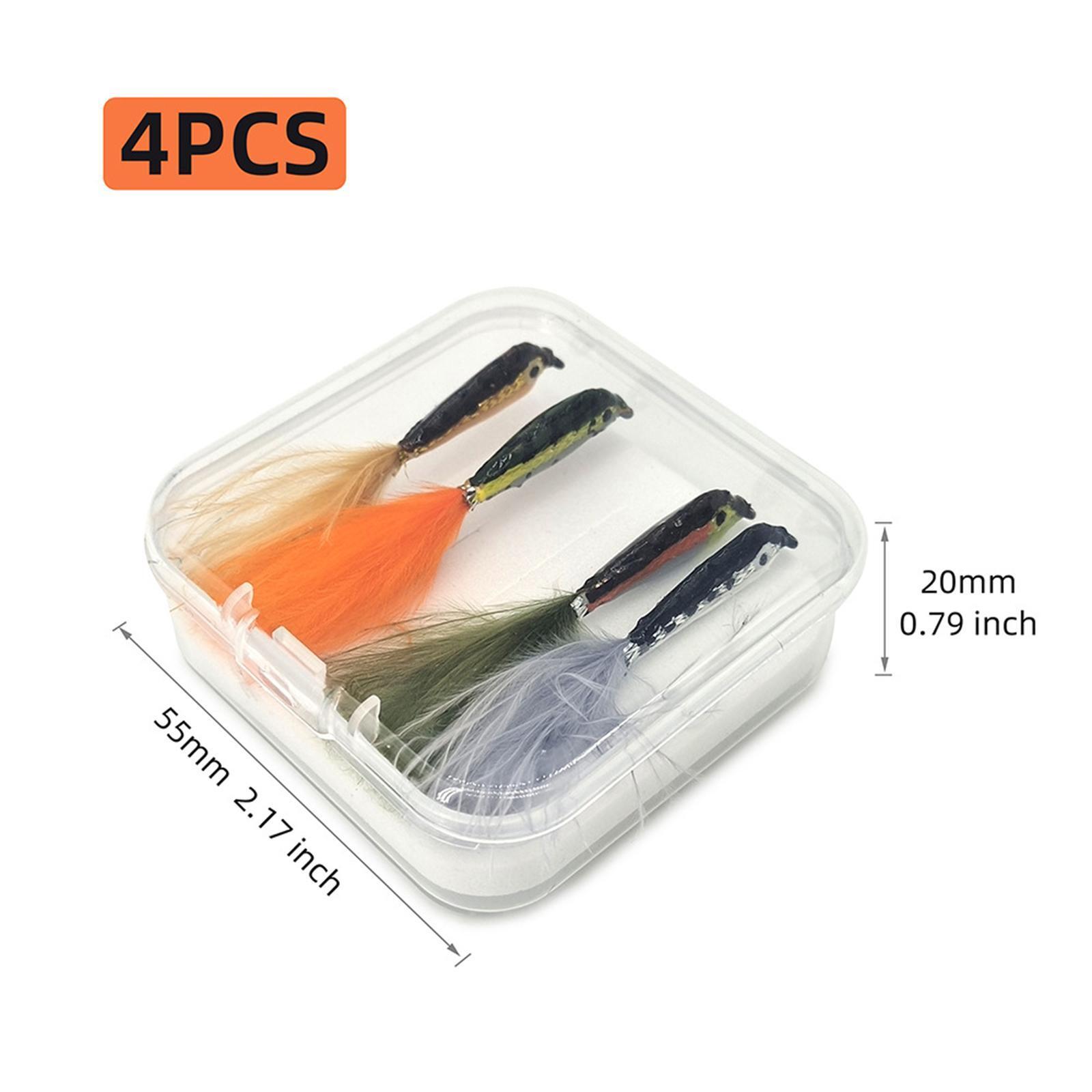 4Pcs Artificial Lures Fishing Fly Fishing Lures for Salmon Perch