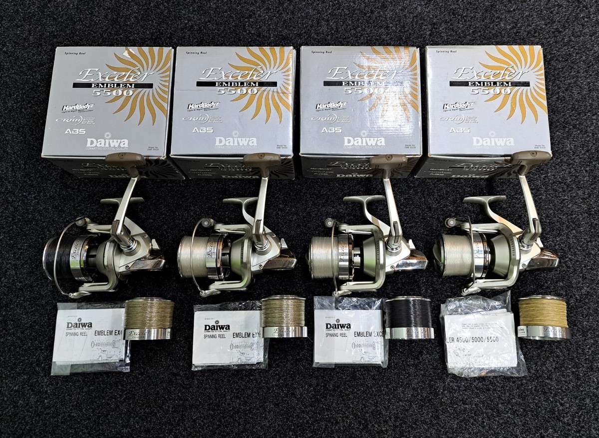 daiwa emblem pro ex 5500 spinning reel 5000 Reel, Silver Sports, Fitness & Outdoors These rods are built on a lightweight graphite blank that is well balanced for both long distance casting and powerful fish fighting Daiwa Emblem-X 5500A - Weston