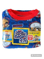 Paw Patrol Fleece Flannel Flame Resistant 2 Piece Pajama PJ Set Boys 2T NWT