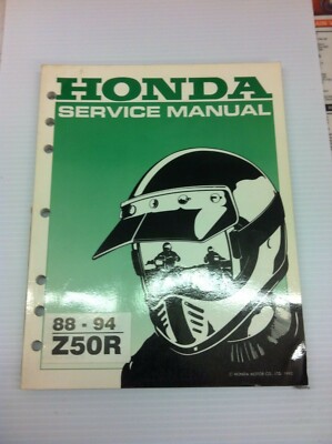 Honda Z50R 1988-94 service manual genuine Honda 61GW805 | eBay