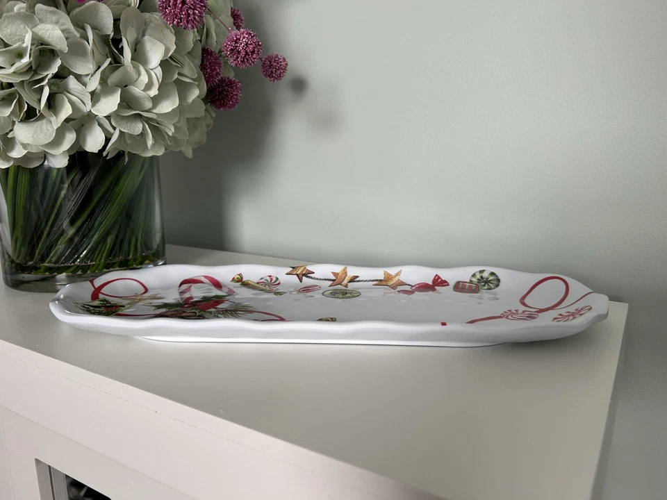 Michel Design Works Peppermint Melamine Serveware Accent Tray - Image 3 of 4