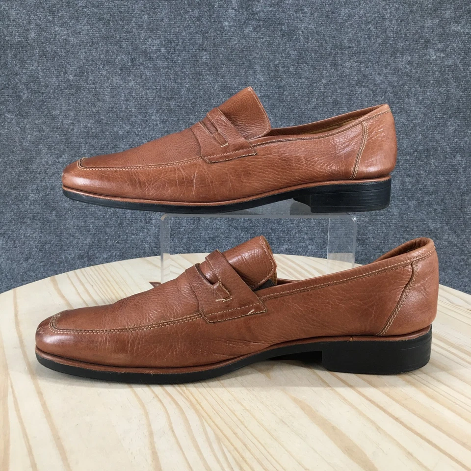 Sandro Moscoloni Zapatos Para Hombres 13 D Charles Mocasines Marrón Sin Cordones Informales Cómodos Foto 2 de 4
