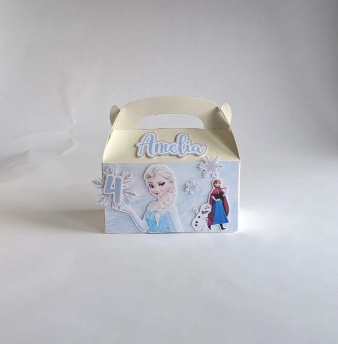 НОВЫЕ персонализированные ЗАМОРОЖЕННЫЕ коробки для вечеринки на день рождения (набор из 10) - Изображение 3 из 4