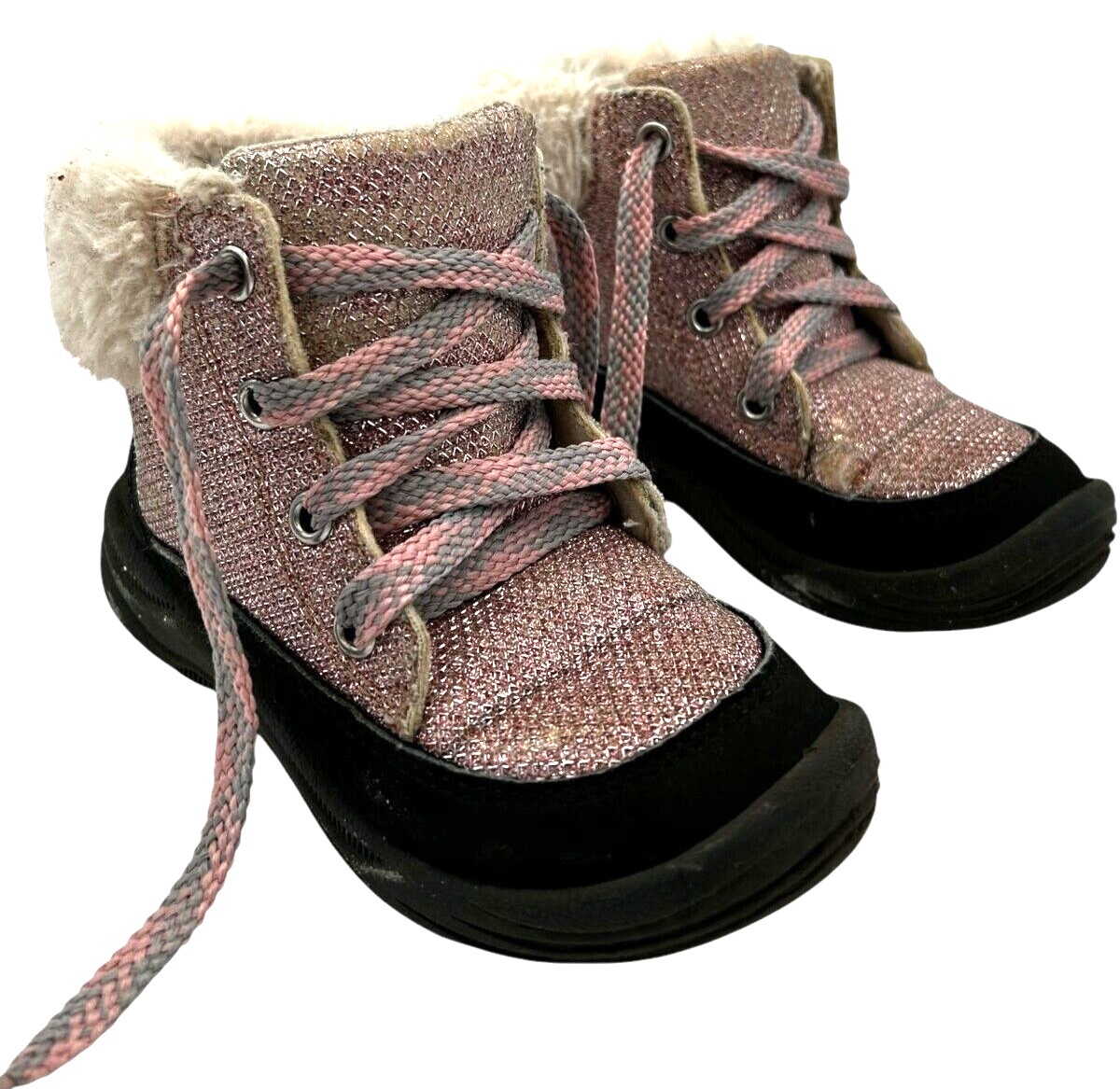 OshKosh B'Gosh Toddler and Little Girls Joyita Bump Toe Snow Shoe Boot size 8M