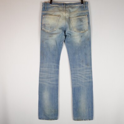 Dior Homme 2011 KVA Era Distressed Denim Jeans Made In Italy, Sz