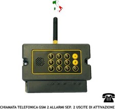 CHIAMATA TELEFONICA INTEL 2 CANALI GSM 2 TELEATTIVAZIONI CONFERMATE ASCOLTO AMBI