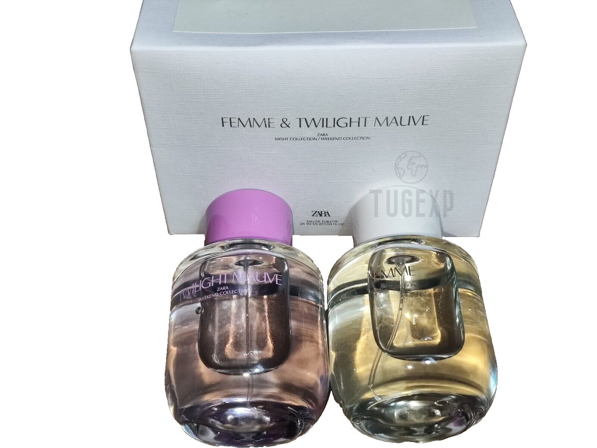 ZARA Femme & Twilight Mauve 2 x 90ml Duo Set Fragrance Spray