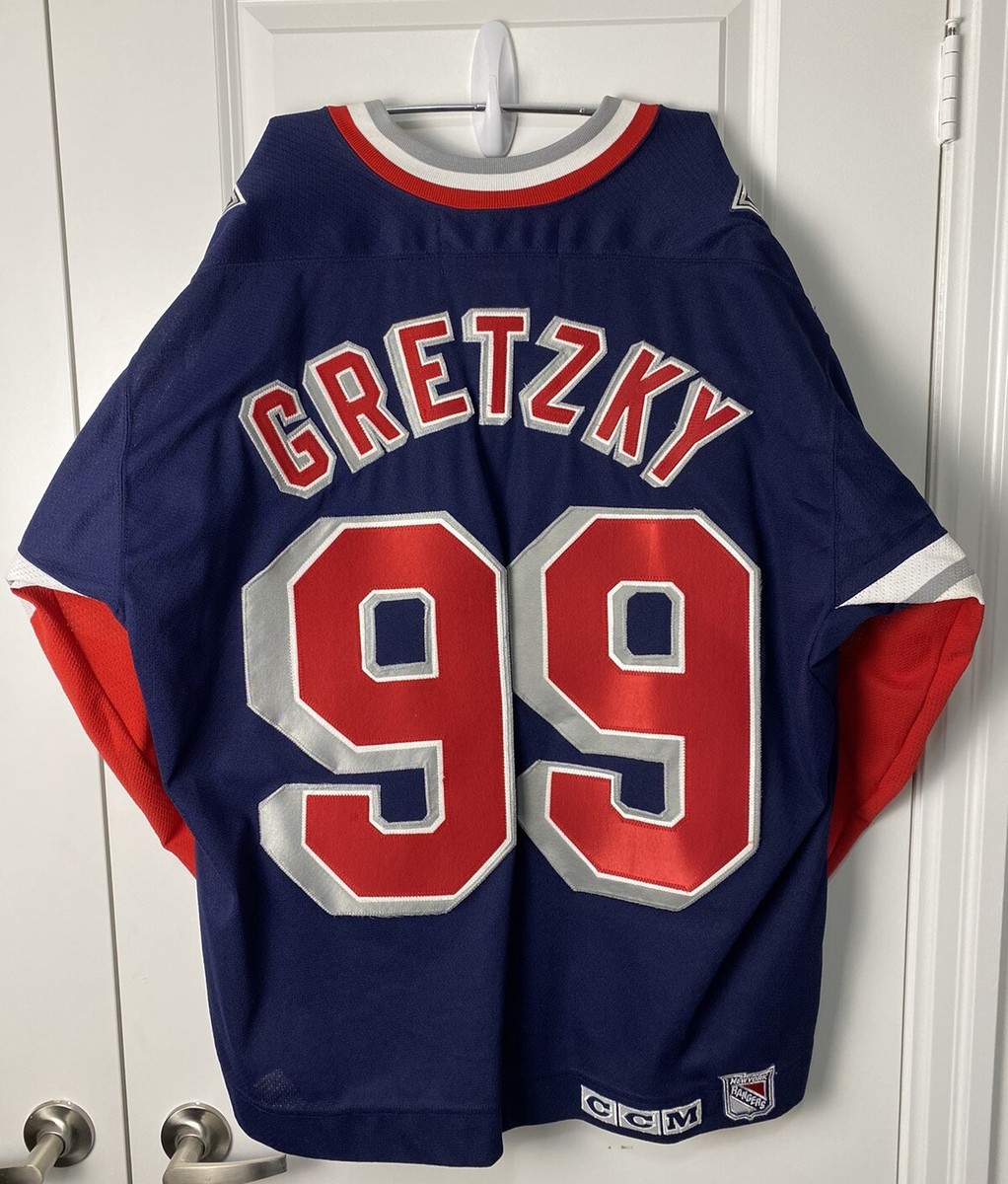 Wayne Gretzky Liberty New York Rangers CCM Jersey Extra Wayne Gretzky Liberty New York Rangers CCM Jersey Extra