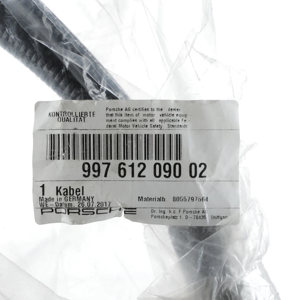 GENUINO PORSCHE 911 (997) 06-08 Cable de conexión positivo de batería 997-612-090-02 Foto 4 de 4