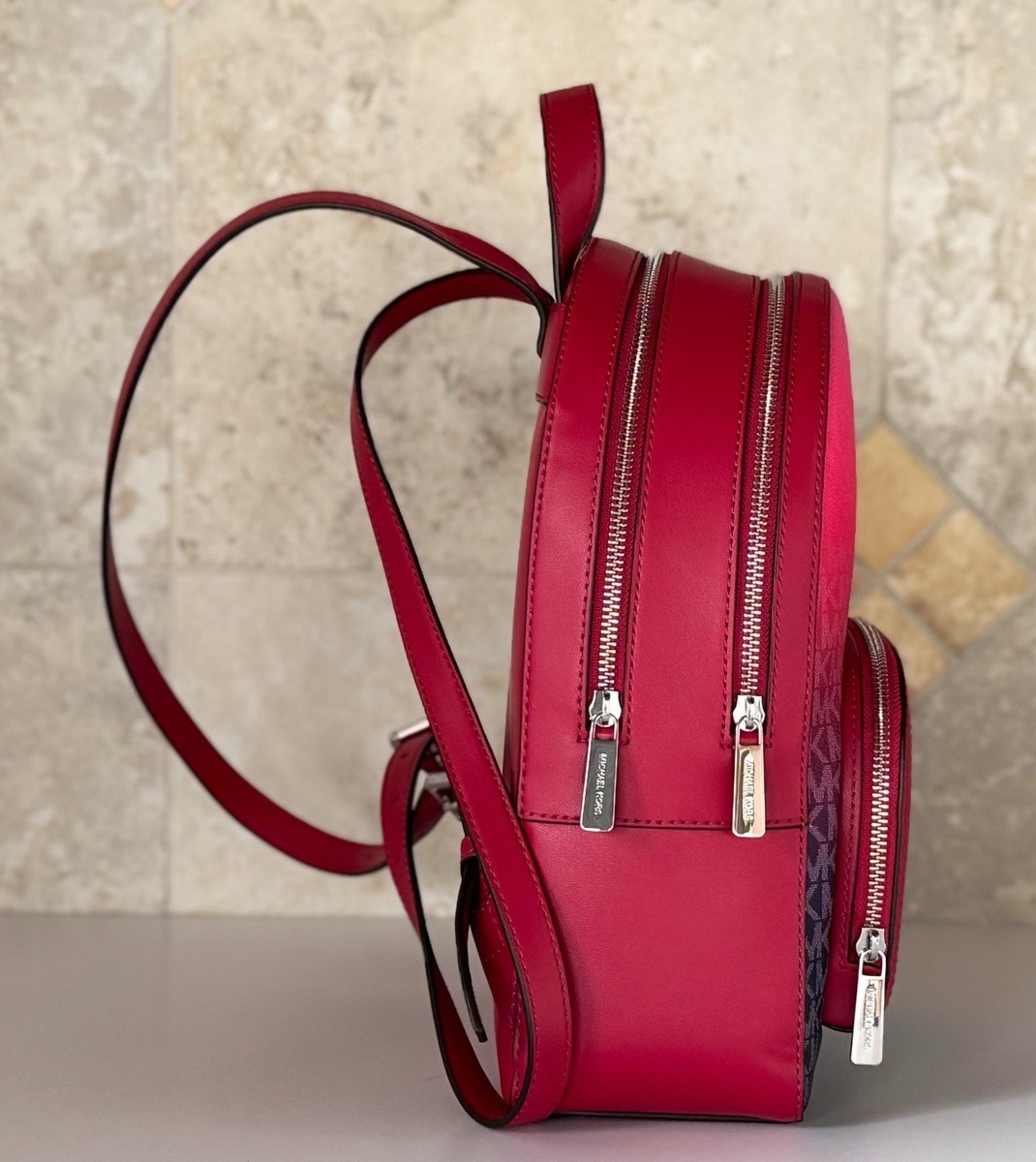 Michael Kors Jaycee Medium Zip Pocket Backpack MK Ombre Dark  display picture 2