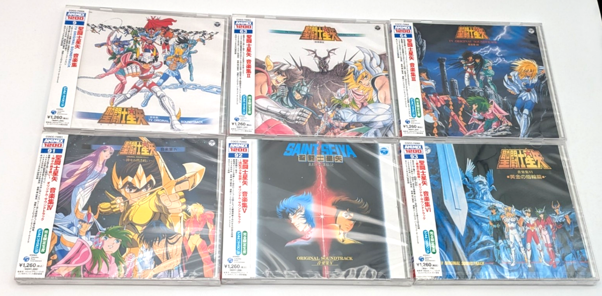 Saint Seiya Set of 6 CDs Original Soundtrack Music Collection Vol