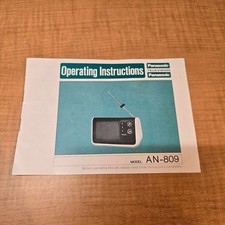 Panasonic Television AN-809 OPERATING INSTRUCTIONS