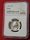 1956 PROOF WASHINGTON SILVER QUARTER   NGC PF 69    NO SPOTS              #T0046