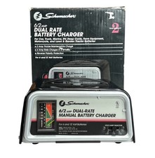 Schumacher 6 2 Amp Dual Rate Battery Charger 6 12 Volt Model Se-82-6 Tested