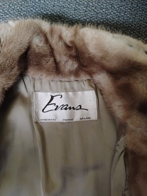 Real Fur Vest Or Coat EVANS Chicago Paris Milan Size M