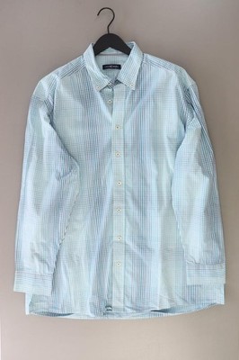Casa Moda Karohemd Regular Hemd für Herren Gr. 56, XXL kariert Langarm türkis