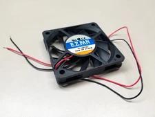 FP-108FT/DC-12V-S1-SB-W, EZ FAN 60mm x 10mm 12V DC Cooling Fan ~ 23.50 CFM