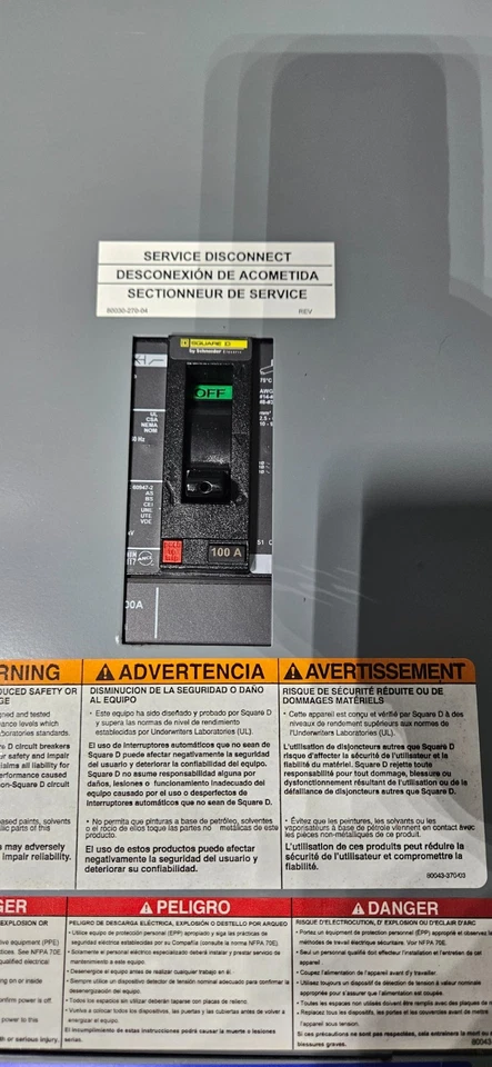 NEW NQ18L1C Panelboard NQ Breaker HDM36100 100A NQMB2HJ 18 space 120/240V - Image 2 of 4