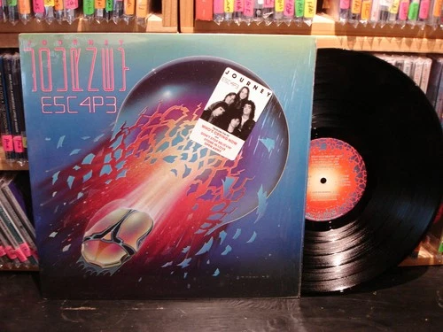 Journey ‎– Escape ~ Vintage Embossed Cover LP w/HYPE STICKER Columbia – TC 37408