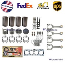 Overhaul Rebuild Kit+4PCS Rod for Isuzu 4BD2 ...