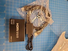 HDMI Splitter 1x3 Port 4K UHD 3D Video Audio HDCP 1.4 High Speed 18.20 Gbps