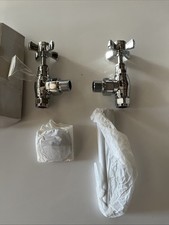 Heritage Traditional Heated Towel Rail Valves, Chrome