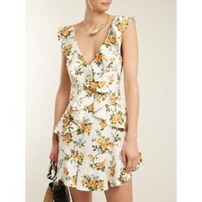 NWT. ZIMMERMANN Floral Print Mini Dress AU1 / US 6