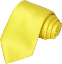 Solid Satin Tie Pure Color Necktie Mens Ties  Gift Box