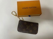 Authentic Louis Vuitton Monogram Key Pouch Pochette Cles Coin Purse W/Box Bag