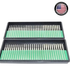 60 Pcs Diamond Drill Bits, 1mm 2mm 3mm Mix Set Jewelry Drill Bits for Jewelry, S