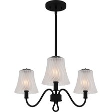 Matte Black  Chandelier from the McKinney Collection