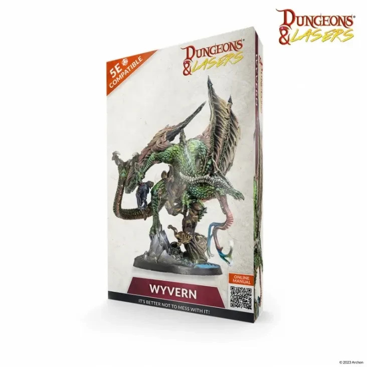 Dungeons and Lasers Wyvern Miniature