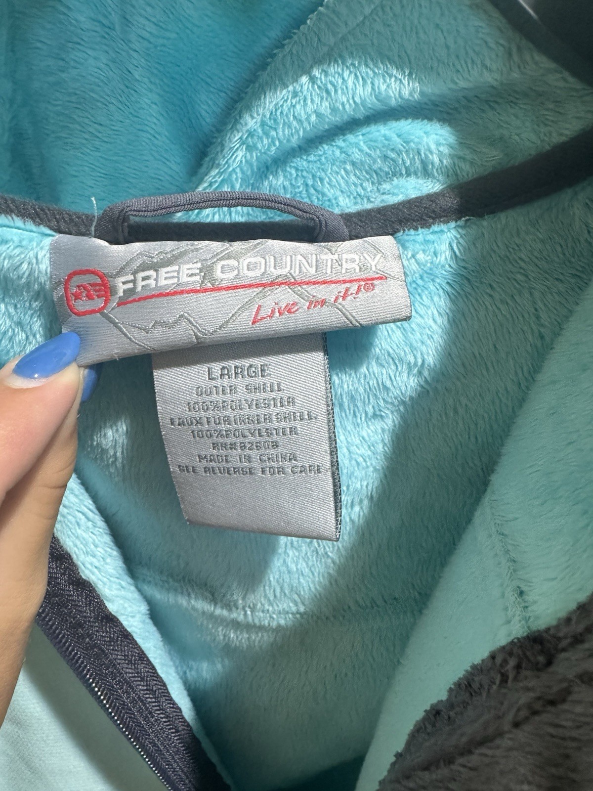 Free country Large Winter Outer Shell Teal Women’s - image 2