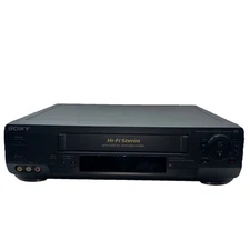 Sony SLV-N50 VCR VHS Player 4-Head Hi-Fi Stereo VHS No Remote Tested & Working