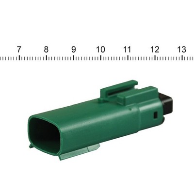 Namz , Steckverbinder Molex MX-150. Grün, Griff, 3 Pin 07-24 Verschiedene H-D