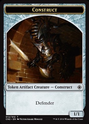 Construct Token Light Play, English Magic the Gathering MTG Conspiracy 2
