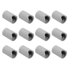 12 Pcs Silicone Cabinet Handle Corner Guards, Round Handle Protector, Gray