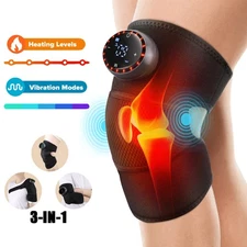 Electric Heated Knee Pad Brace Arthritis Pain Relief Warm Therapy Leg Wrap Belt