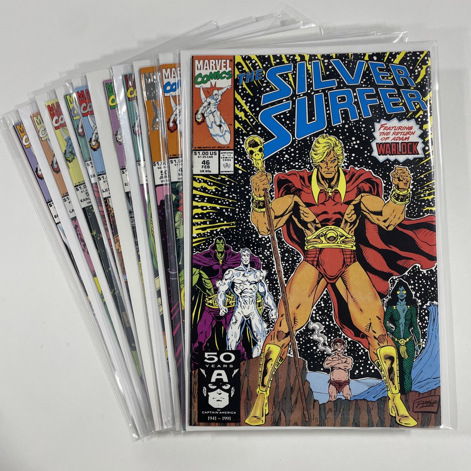 Silver Surfer 46 47 50 51 52 53 54 56 57 58 Lot Near Mint NM Marvel 1990
