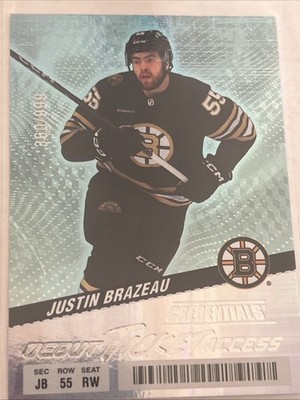 Justin Brazeau  2024/25 Credentials Hockey 360/999 debut Ticket Access