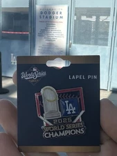 2025 World Series Champions  Los Angeles Dodgers Trophy Pin
