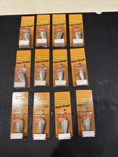 "Lote de 12 bajos blancos Heddon Original Whopper Stopper Bayou Boogie 2"" 6511"