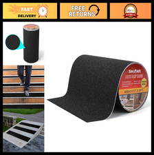Non-Slip Black Tape 12"x30FT - High Traction Adhesive for Stairs  Ramps, Safety