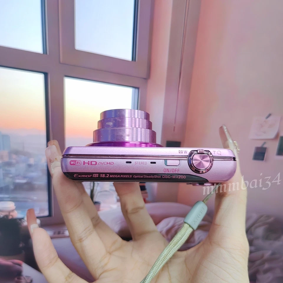 SONY Cyber Shot DSC-WX200 Digital Camera 10x Zoom 18.2MP Pink English Language - Image 4 of 4