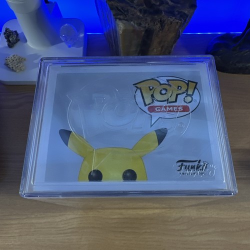 Pikachu 353 Flocked Game Stop FUNKO POP Pokemon NEW - Picture 9 of 9