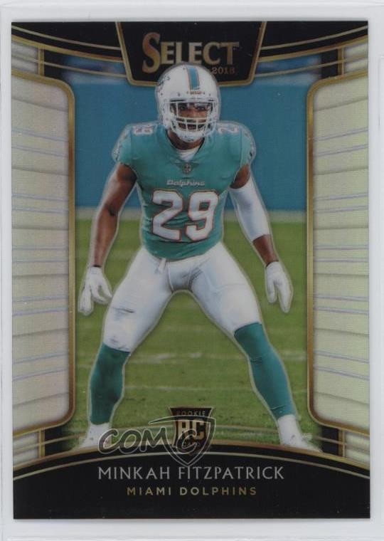 2018 Panini Select Concourse Silver Prizm Minkah Fitzpatrick #51 Rookie RC 14md