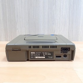 Sega Saturn console bundle with 3 games & memory Japanese Gray system tested