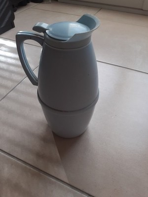 tupperware isolierkaraffe blau vintage