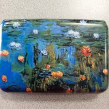 Water Lillies RFID Secure Theft Protection Credit Card Armored Wallet New