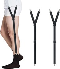 Shirt Stays Adjustable 1 Pair Shirt Garters